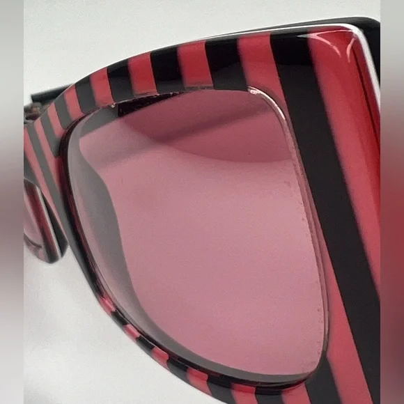 VERSACE Black/Pink Stripe Sunglasses MOD GV3 | PRELOVED!!💓🖤🕶️☀️ - Picture 10 of 14
